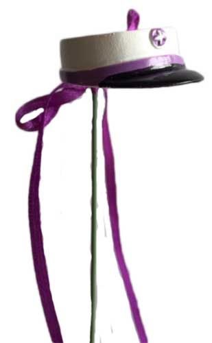 Studenterhue på pind - Lilla