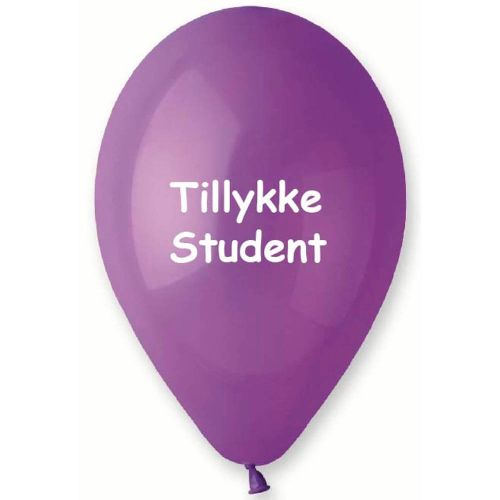 Ballon Student Lilla - 10stk
