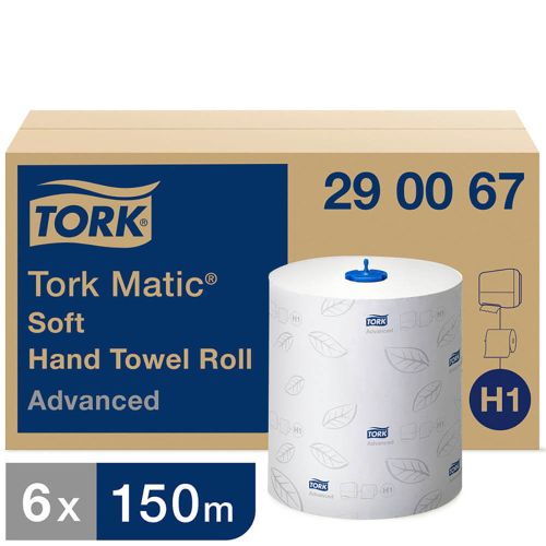 Tork Matic aftørringspapir 2-lags - 6 ruller