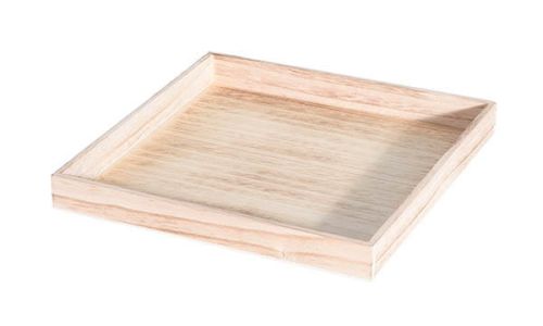 Bakke i træ 23x23x2,7cm