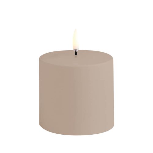 Uyuni Udendørs LED Bloklys 7,8x7,8cm - Sandsten