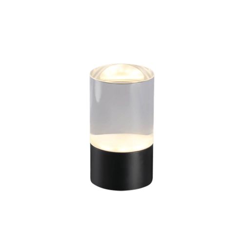 Uyuni LED Genopladelig 4,5x8cm - Glas Sort