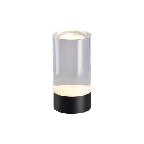 Uyuni LED Genopladelig 6x12cm - Glas Sort