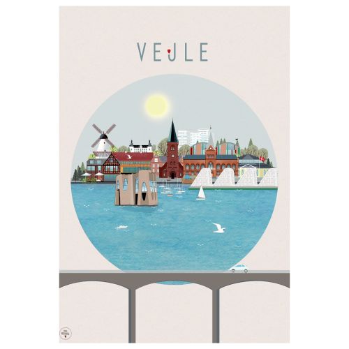 Lydia Wienberg Byplakat 50x70cm - Vejle Rund