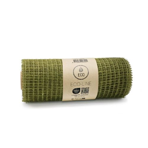 Sizonet jute bordløber 30cm x 5m - Oliven