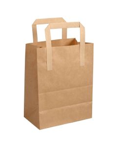 Bærepose m/hank Natur 4,3L - 25stk