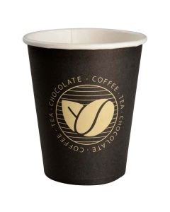 Kaffebæger Beans 24cl Sort - 50stk