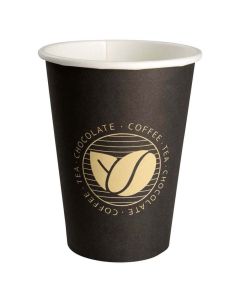 Kaffebæger Beans 36cl Sort - 50stk