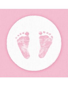 Ambiente 24x24 cm serviet - 20 stk Baby Steps Girl