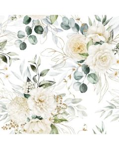 Ambiente Frokostserviet 3-lags 20stk - Eucalyptus and roses