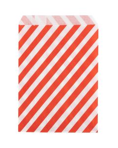 Slikpose 120x175 mm rød/hvid - 250 stk