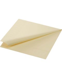 Duni frokostserviet 33x33cm 1-lags 500stk - Creme