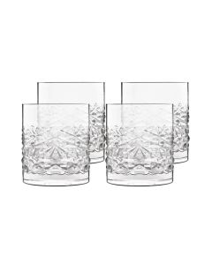 Luigi Bormioli Mixology Textures Vandglas/whiskyglas 38cl 4stk