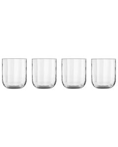Luigi Bormioli Jazz Vandglas/whiskyglas 35cl 4stk