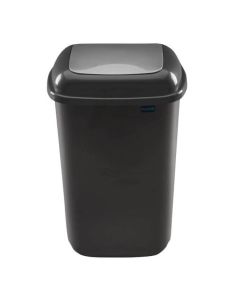 Affaldsspand m/ vippelåg 45L - Sort