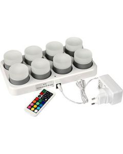 Duni LED mini lampe multicolor - 8stk