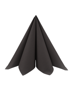 Dunilin Stofligende Servietter 48x48cm 36stk - Sort