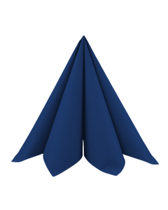 Dunilin Stofligende Middagsserviet 45stk - Mørkeblå