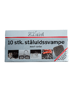 Ståluld m/sæbe 10stk