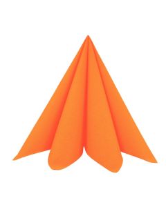 Dunisoft Stofligende Middagsserviet 60stk - Sun Orange