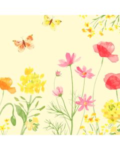 Dunisoft Stofligende Serviet 40x40cm 60stk - Poppy Field