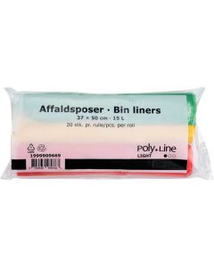 Affaldsposer 15 liter - 3x20 poser