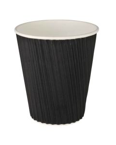 Kaffebæger Ripple Wall 36cl Sort - 25stk