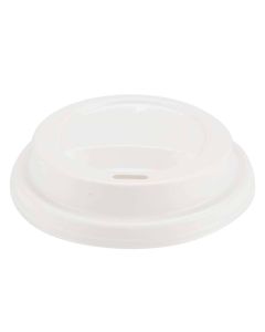 Låg til kaffebæger Ø9cm Hvid PP - 100stk