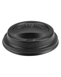 Låg til kaffebæger Ø9cm Sort PP - 100stk