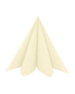 Dunisoft Stofligende Middagsserviet 60stk - Creme