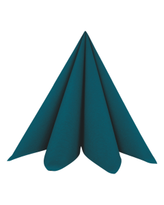 Dunisoft Stofligende Middagsserviet 60stk - Ocean Teal