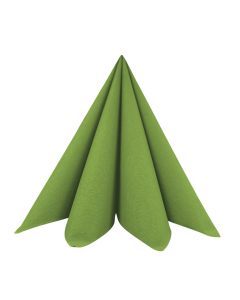 Dunisoft Stofligende Middagsserviet 60stk - Leaf Green