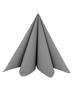 Dunisoft Stofligende Middagsserviet 60stk - Granitgrå