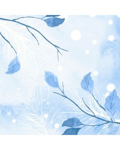 Dunisoft Stofligende Middagsserviet 60stk - Frosted Winter