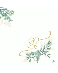 Dunisoft Stofligende Middagsserviet 60stk - Soft Tropics