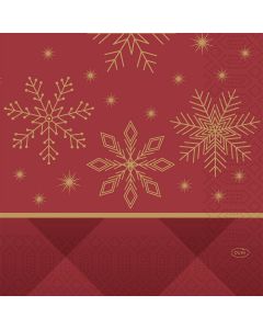 Duni Frokostserviet 3-lags 50stk - Rhombus Bordeaux