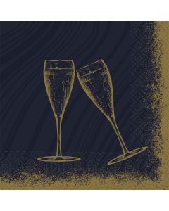 Duni Frokostserviet 3-lags 50stk - Sparkly Cheers