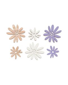 Træblomster Lavendel/Hvid - 18 stk