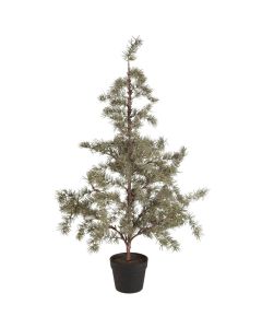 Cedertræ kunstig i plastpotte - 120 cm