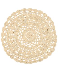 Dækkeserviet hulmønstret hæklet