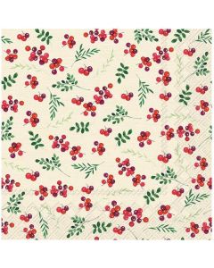 IHR Frokostserviet 3-lags 20stk - Berry Allover Cream