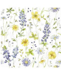 Ihr Frokostserviet 3-lags 20stk - Lovely Blues Allover