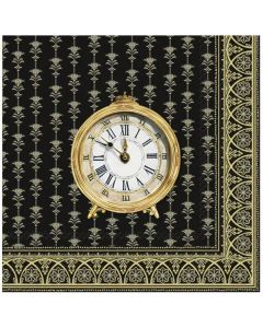 IHR Frokostserviet 3-lags 20stk - Golden Clock Black