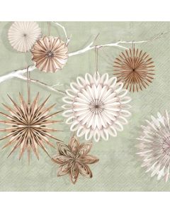 IHR Frokostserviet 3-lags 20stk - Ilex Wreath Julekrans Cream