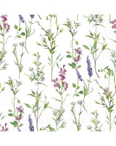 IHR Frokostserviet 3-lags 20stk - Joyful Flowers Light Blue