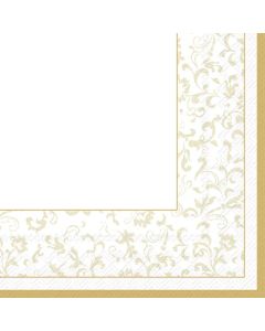 IHR Frokostserviet 3-lags 20stk - Belles Fleurs Cream