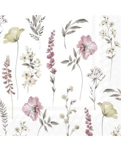 IHR Kaffeserviet 3-lags 20stk - Softly Faded Blooms White Rose