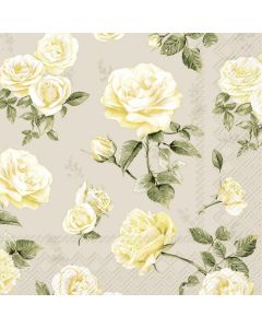 IHR Frokostserviet 3-lags 20stk - Belles Fleurs Cream