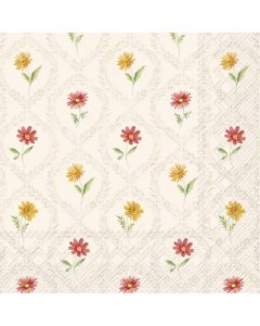 IHR Frokostserviet 3-lags 20stk - Belles Fleurs Cream