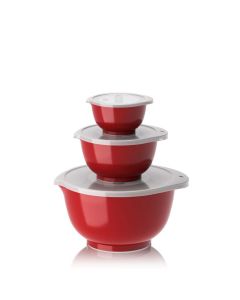 Rosti NEW Margrethe Røreskålesæt 6 dele 0,25 + 0,75 + 3 liter Rød